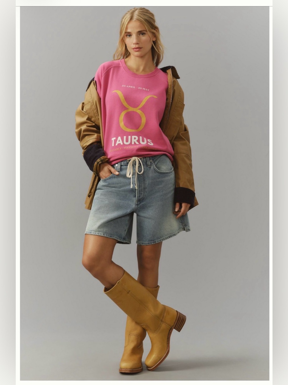 Anthropologie The Zodiac Sweatshirt by
Catherine O'Sullivan.  Taurus